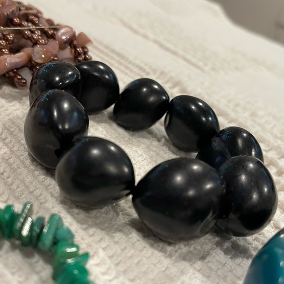 Shell/Bead/Hawaiian Sea Bean/Tagua Mixed Bracelets - Picture 7 of 9